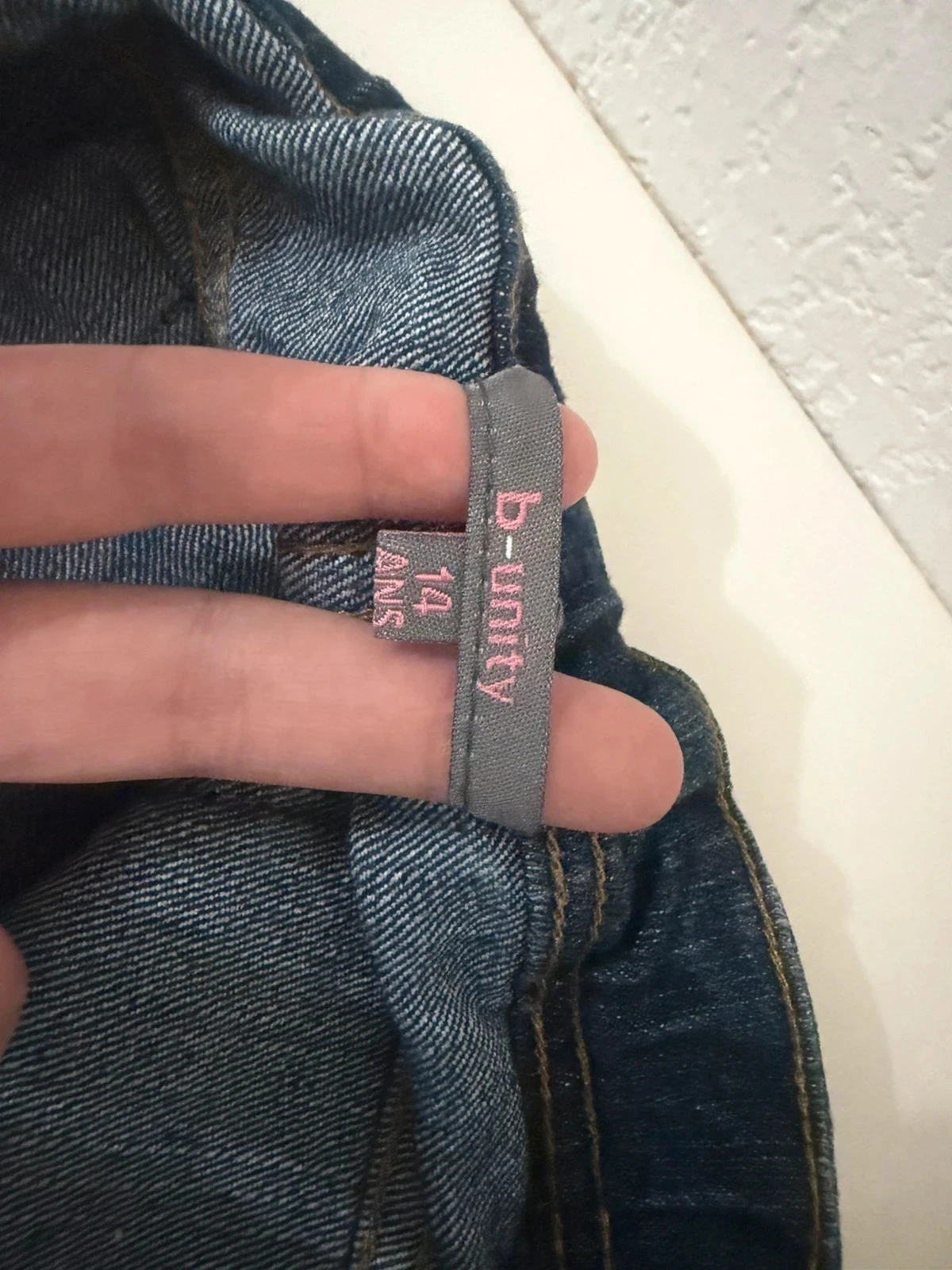 Saia jeans azul b-unity Tamanho 14 anos – photo 5